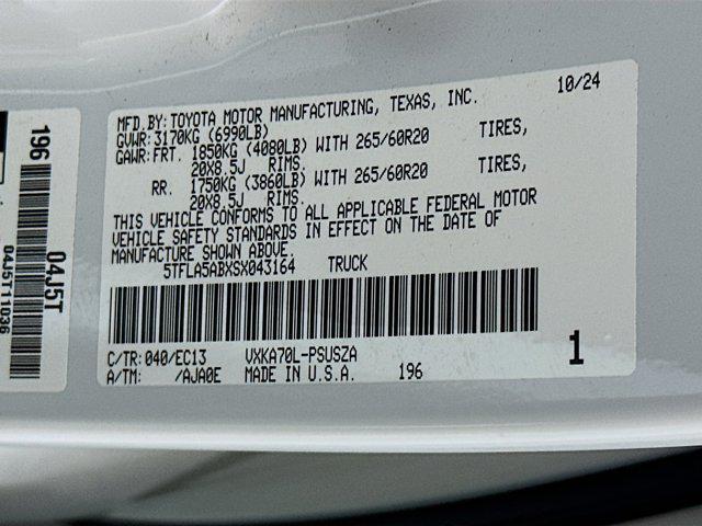 used 2025 Toyota Tundra car, priced at $43,297