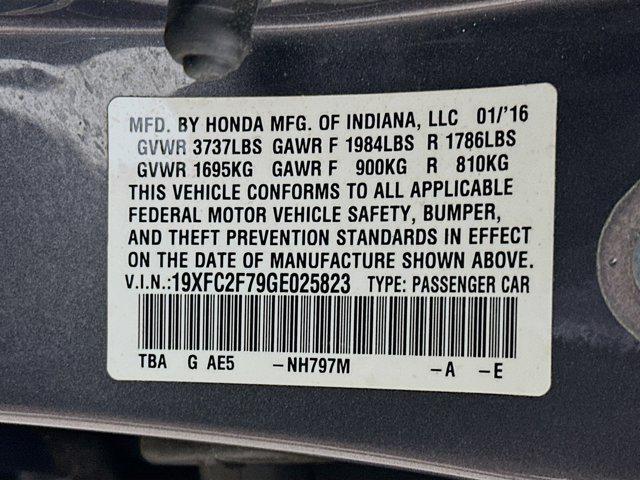 used 2016 Honda Civic car, priced at $15,397