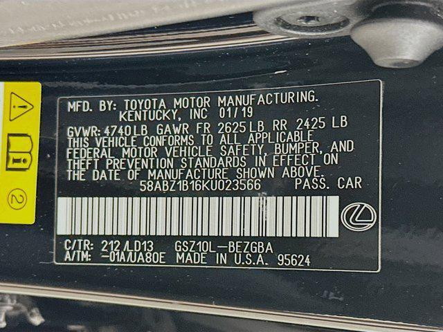 used 2019 Lexus ES 350 car, priced at $29,397