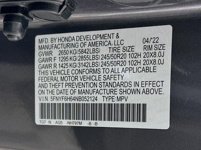 used 2022 Honda Pilot car, priced at $34,997