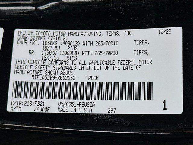 used 2023 Toyota Tundra car, priced at $42,197