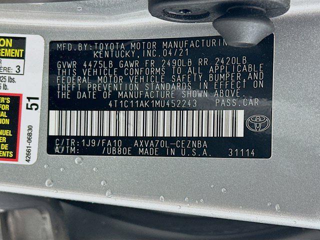 used 2021 Toyota Camry car, priced at $22,197