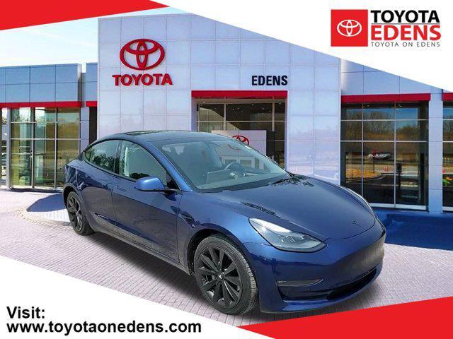 used 2022 Tesla Model 3 car, priced at $23,490