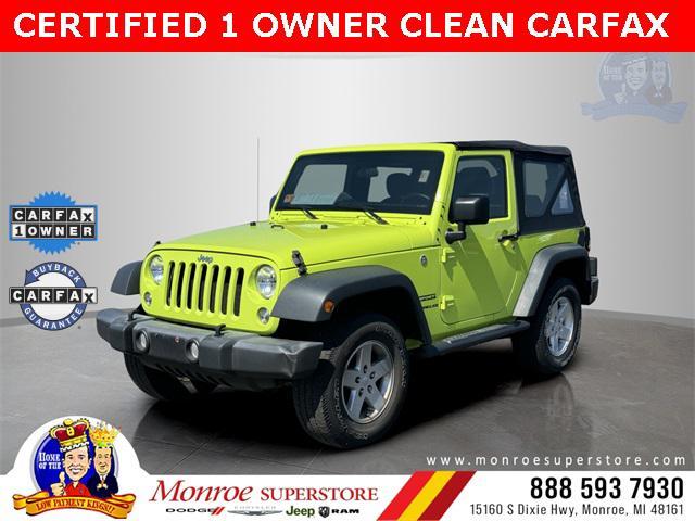 used 2016 Jeep Wrangler car, priced at $17,998