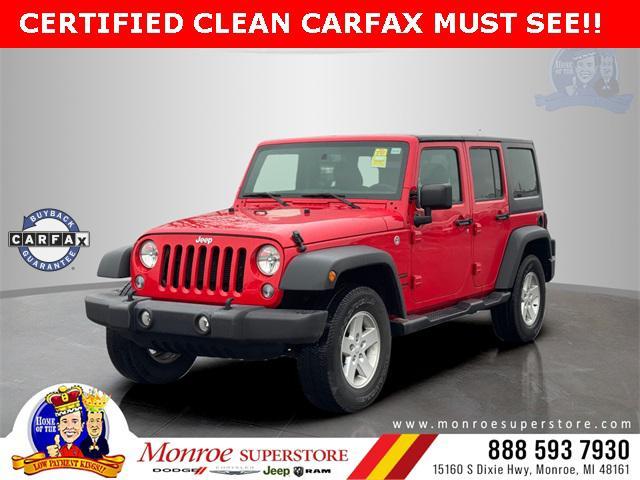 used 2018 Jeep Wrangler JK Unlimited car, priced at $18,500