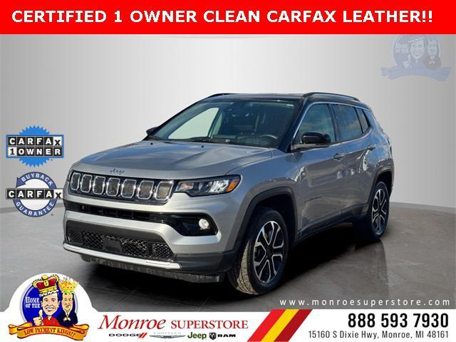 used 2022 Jeep Compass car, priced at $22,400