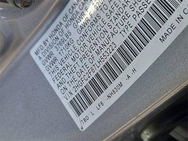 used 2020 Honda Civic car, priced at $19,987