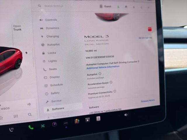 used 2022 Tesla Model 3 car, priced at $26,495
