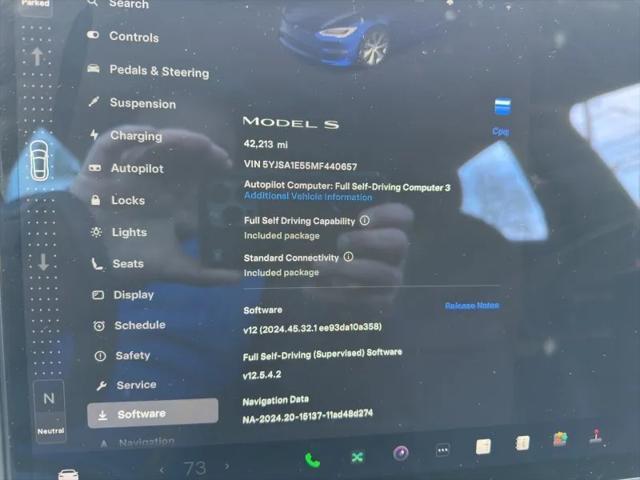 used 2021 Tesla Model S car, priced at $44,995