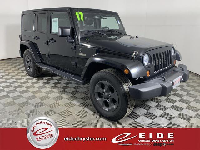 used 2017 Jeep Wrangler Unlimited car, priced at $18,000
