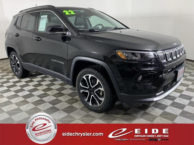 used 2022 Jeep Compass car, priced at $22,500