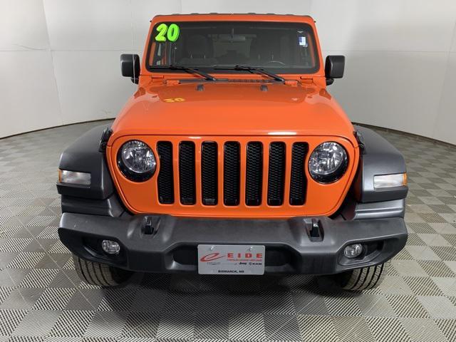 used 2020 Jeep Wrangler Unlimited car, priced at $26,500