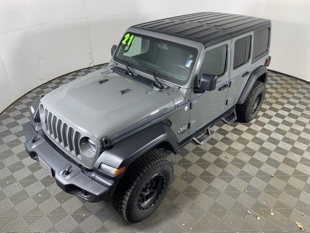 used 2021 Jeep Wrangler Unlimited car, priced at $25,500