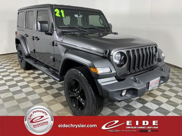 used 2021 Jeep Wrangler Unlimited car, priced at $28,000