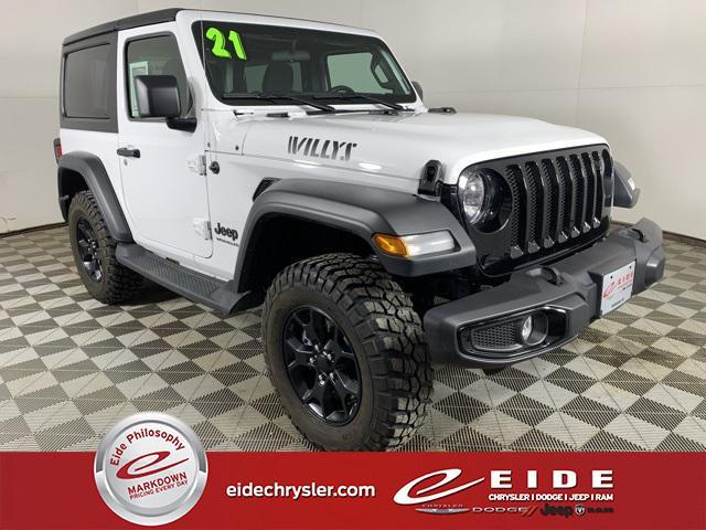 used 2021 Jeep Wrangler car, priced at $29,000