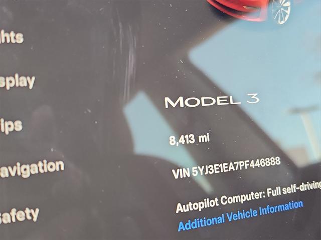 used 2023 Tesla Model 3 car, priced at $28,750