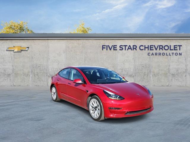 used 2023 Tesla Model 3 car, priced at $28,750