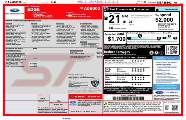 used 2022 Ford Edge car, priced at $33,981