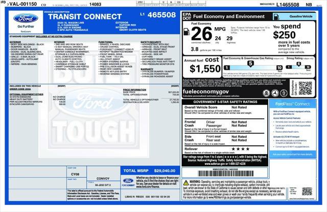 used 2020 Ford Transit Connect car, priced at $17,900