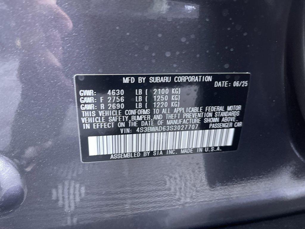 new 2025 Subaru Legacy car, priced at $29,948