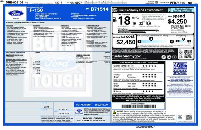 used 2023 Ford F-150 car, priced at $38,981