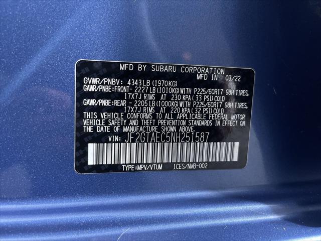 used 2022 Subaru Crosstrek car, priced at $26,977