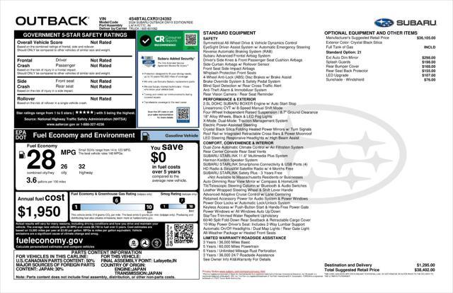 used 2024 Subaru Outback car, priced at $33,422