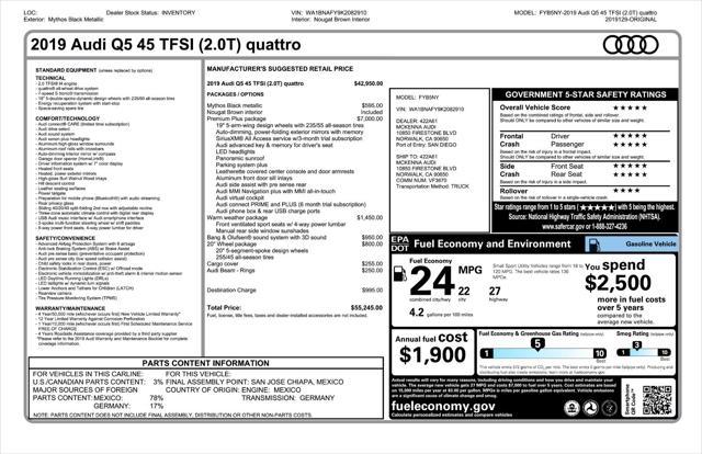 used 2019 Audi Q5 car, priced at $22,509