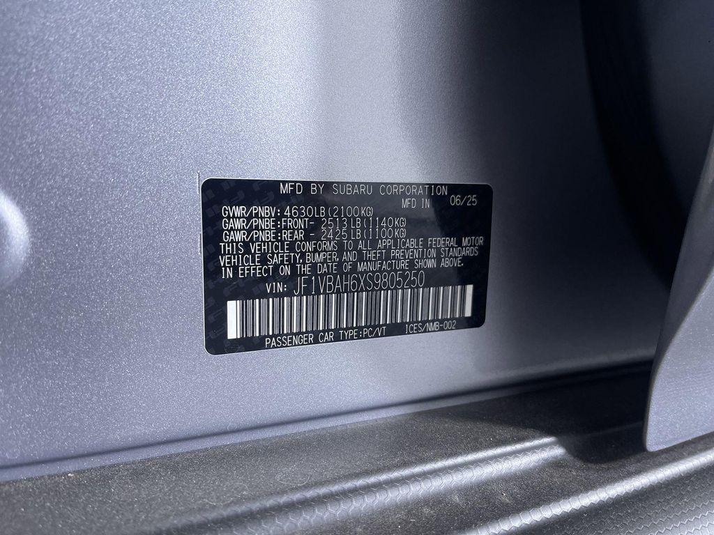 new 2025 Subaru WRX car, priced at $39,693