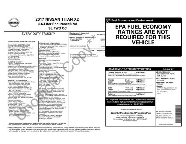 used 2017 Nissan Titan XD car, priced at $23,971