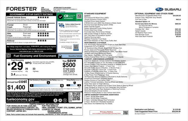 used 2020 Subaru Forester car, priced at $27,684