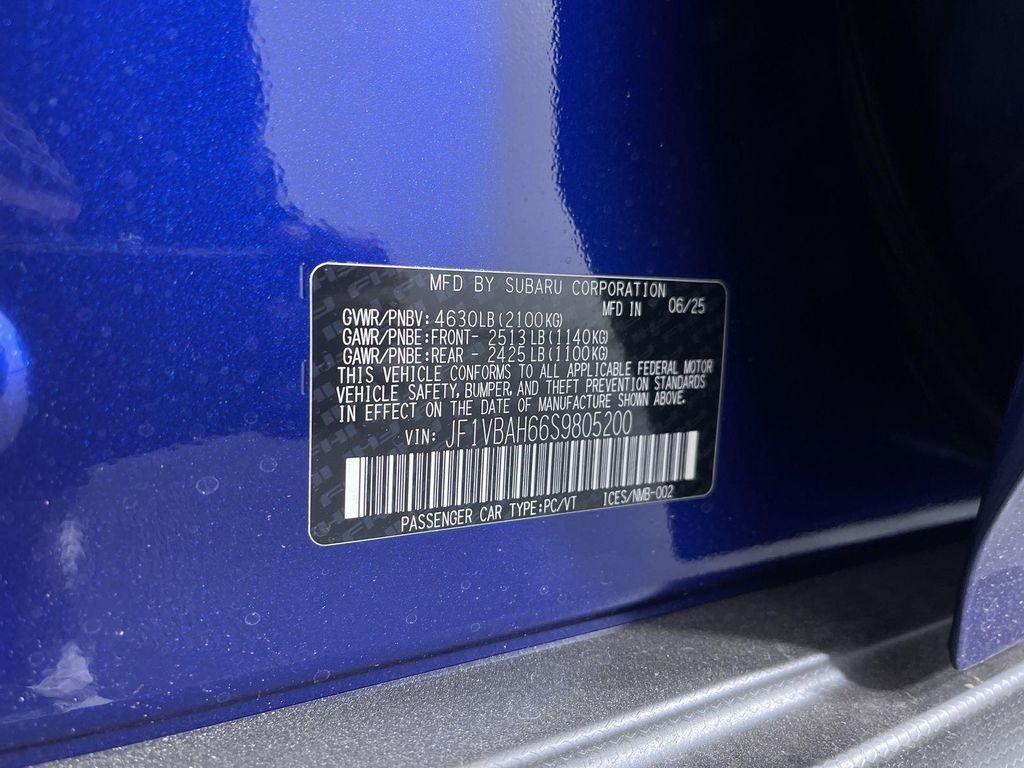 new 2025 Subaru WRX car, priced at $41,252