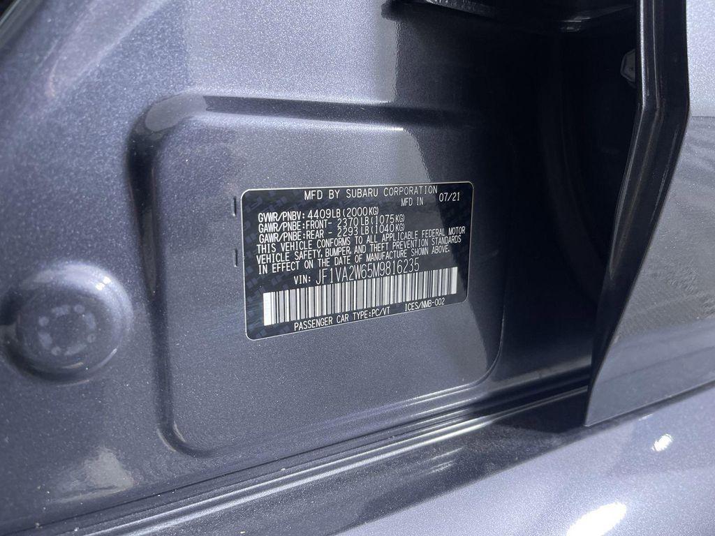 used 2021 Subaru WRX STI car, priced at $36,445