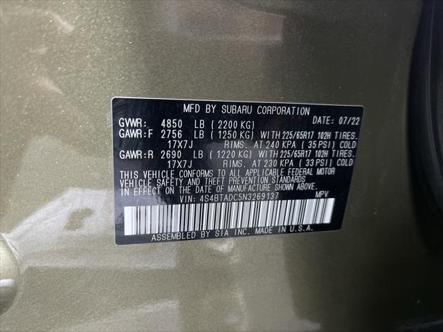 used 2022 Subaru Outback car, priced at $27,971