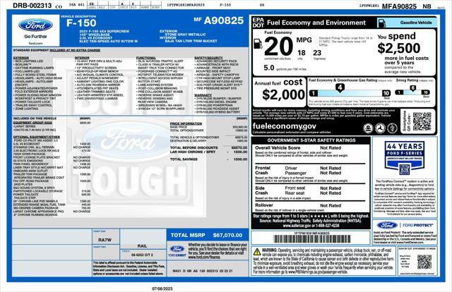 used 2021 Ford F-150 car, priced at $44,971