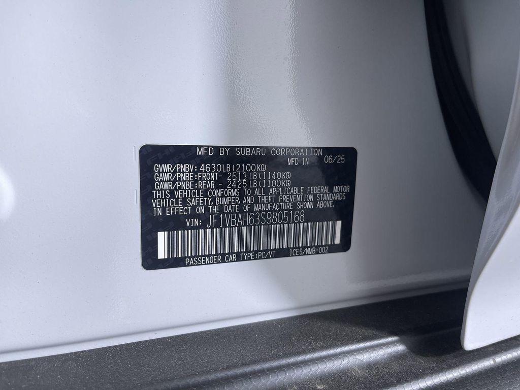 new 2025 Subaru WRX car, priced at $40,014