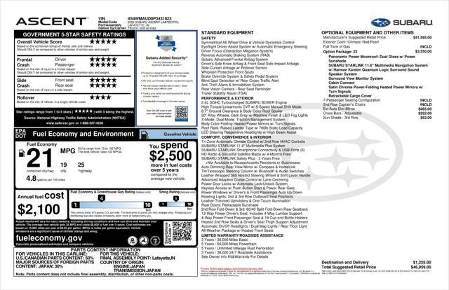 used 2023 Subaru Ascent car, priced at $39,987