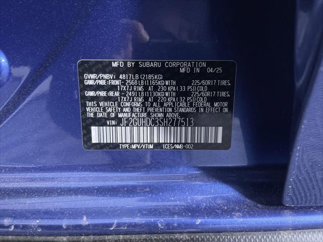 new 2025 Subaru Crosstrek car, priced at $30,980