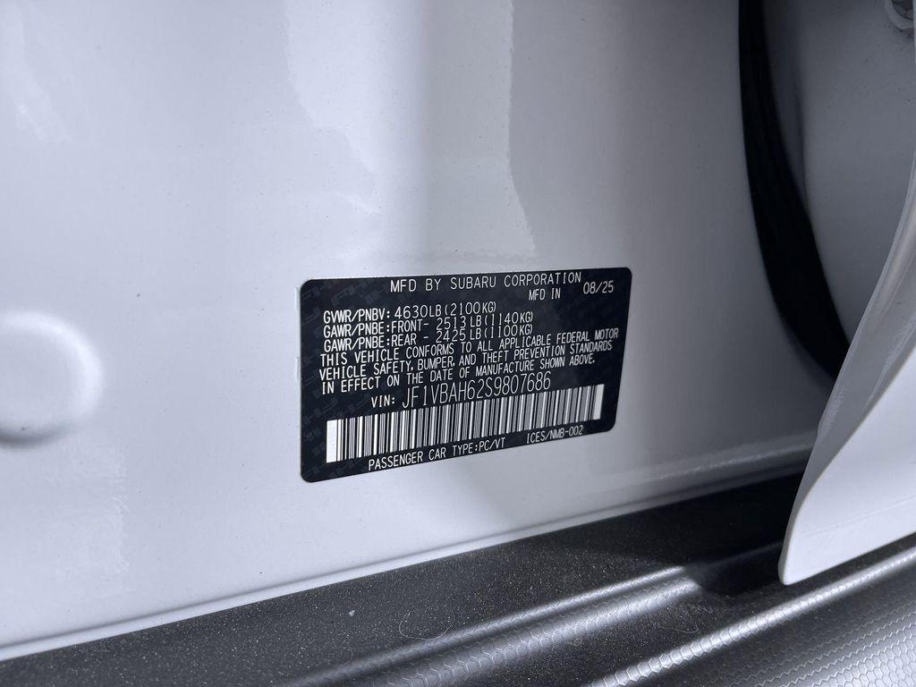 new 2025 Subaru WRX car, priced at $37,456