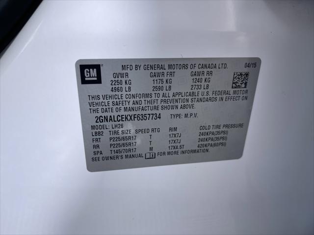 used 2015 Chevrolet Equinox car, priced at $8,600