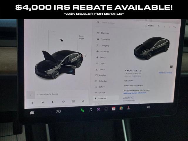 used 2018 Tesla Model 3 car, priced at $19,998