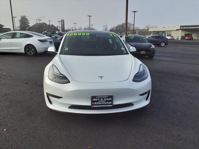 used 2022 Tesla Model 3 car, priced at $27,998