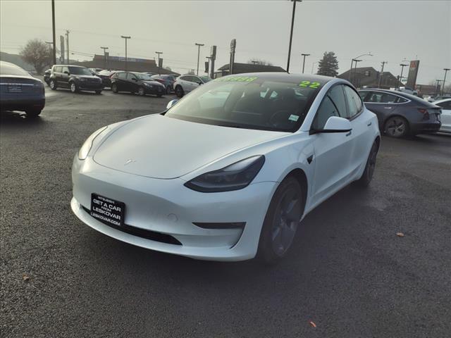 used 2022 Tesla Model 3 car, priced at $27,998