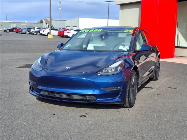 used 2022 Tesla Model 3 car, priced at $27,998