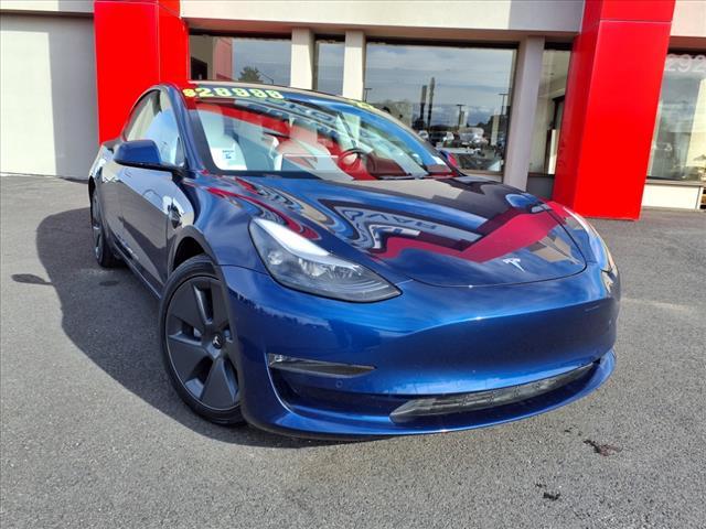 used 2022 Tesla Model 3 car, priced at $27,998