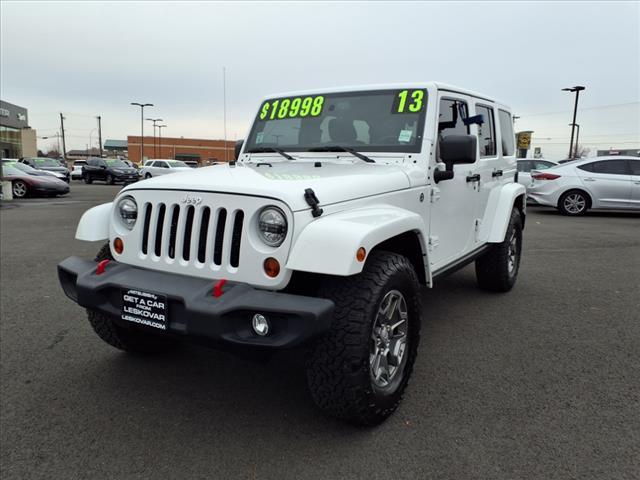 used 2013 Jeep Wrangler Unlimited car, priced at $18,998