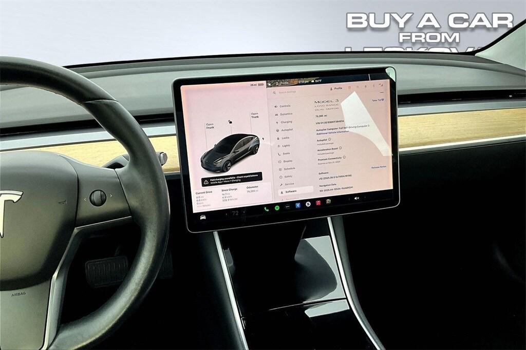 used 2019 Tesla Model 3 car, priced at $20,998