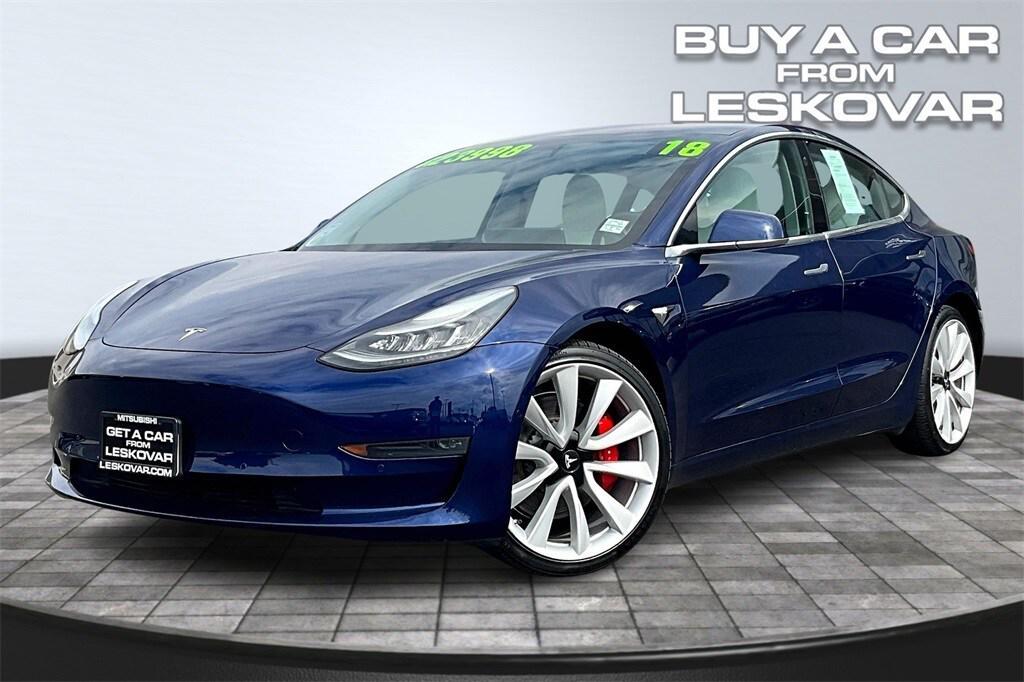 used 2018 Tesla Model 3 car, priced at $23,998