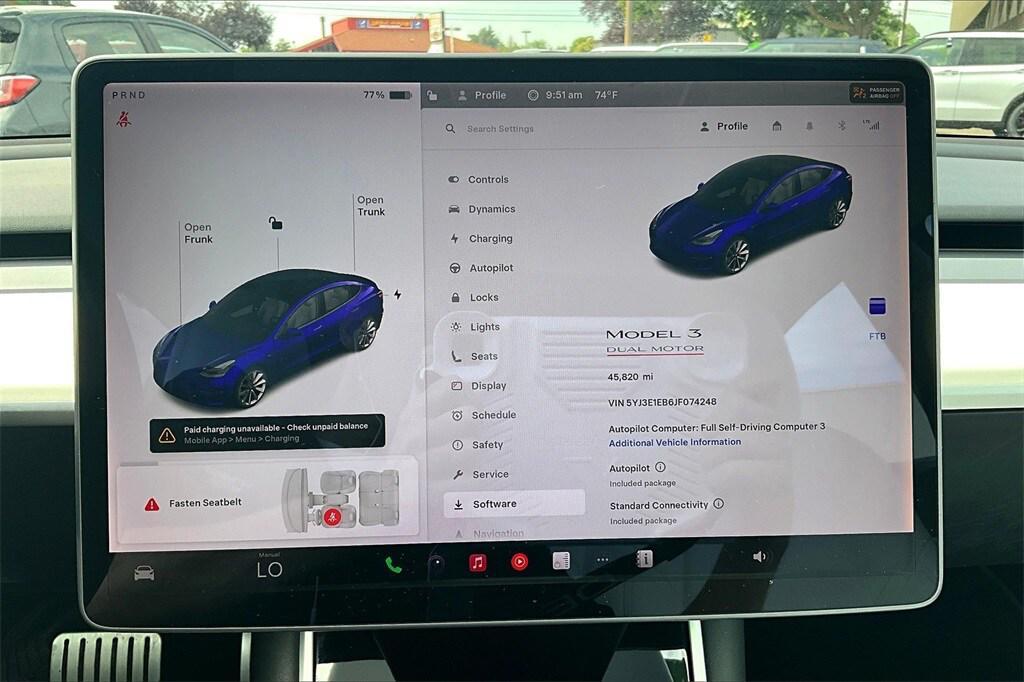 used 2018 Tesla Model 3 car, priced at $23,998