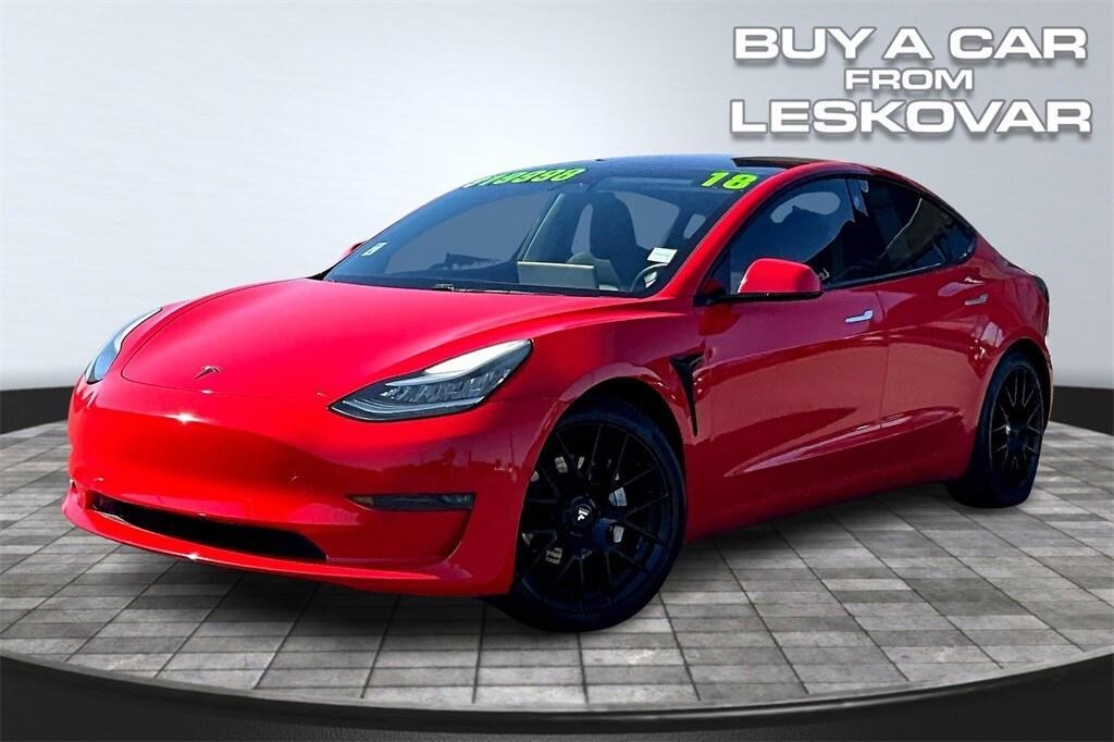 used 2018 Tesla Model 3 car, priced at $18,998